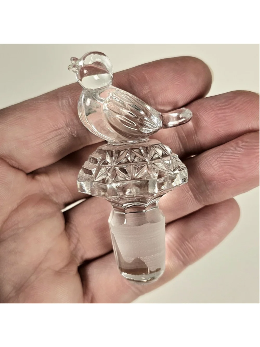 Vtg Hofbauer Byrdes Crystal Small Cordial Liqueur Decanter Set 6 Glasses Germany